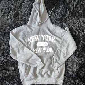 Gray New York Hoodie